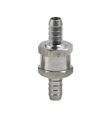 Клапан обратный топливный 10мм алюминиевый, разборной