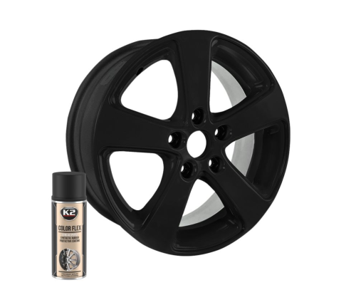 Эмаль жидкая резина, черная матовая COLOR FLEX SYNTHETIC RUBBER BLACK MAT SPRAY 400мл K2 Эмаль жидкая резина, черная матовая COLOR FLEX SYNTHETIC RUBBER BLACK MAT SPRAY 400мл K2