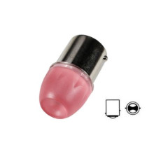 Лампа двухконтактная P21/5W 12V BAY15d LED красная (мармеладка) Китай
